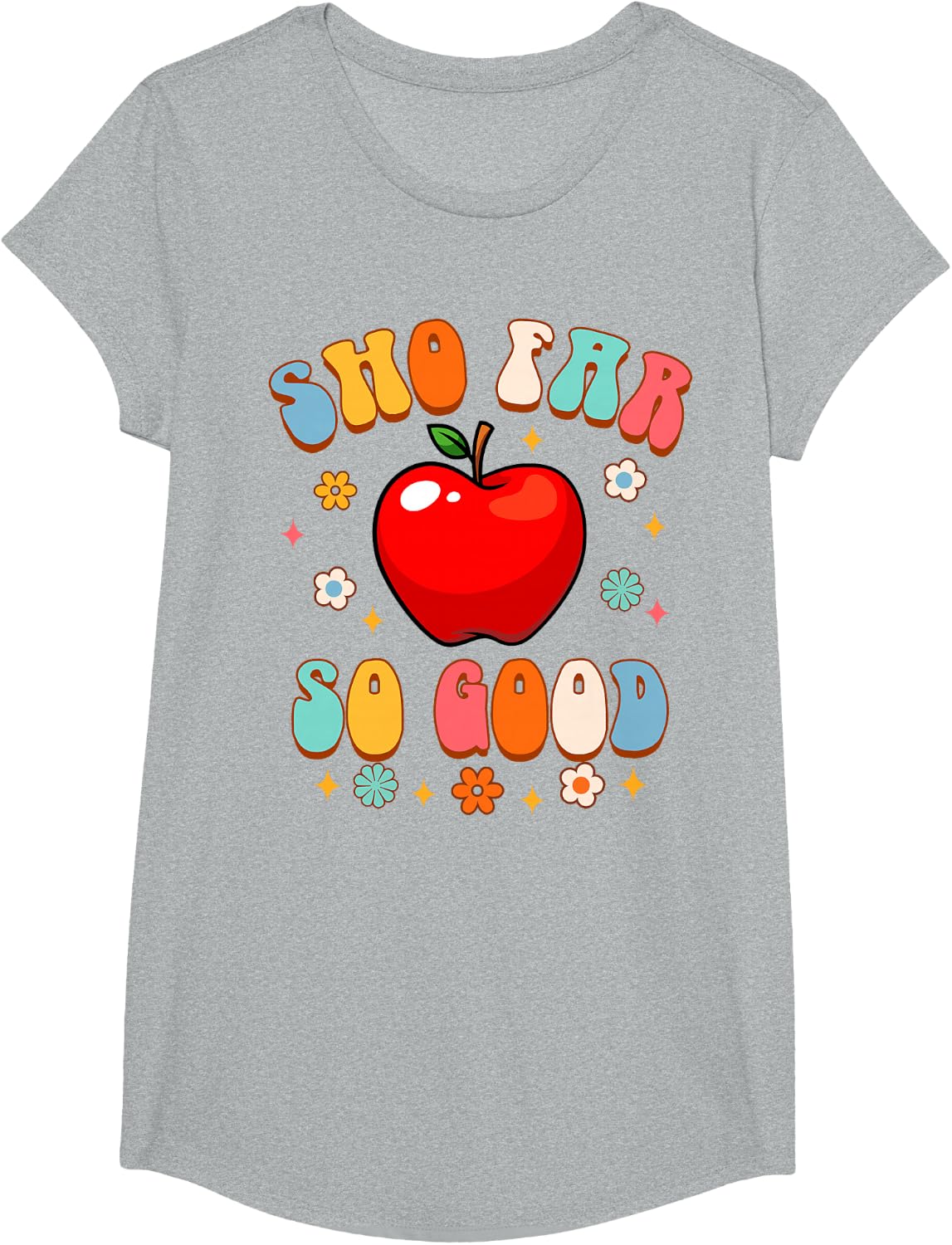 Rosh Hashanah Jewish New Year Jewish Baby Sho Far So A Good T-Shirt - Girls Heather Grey