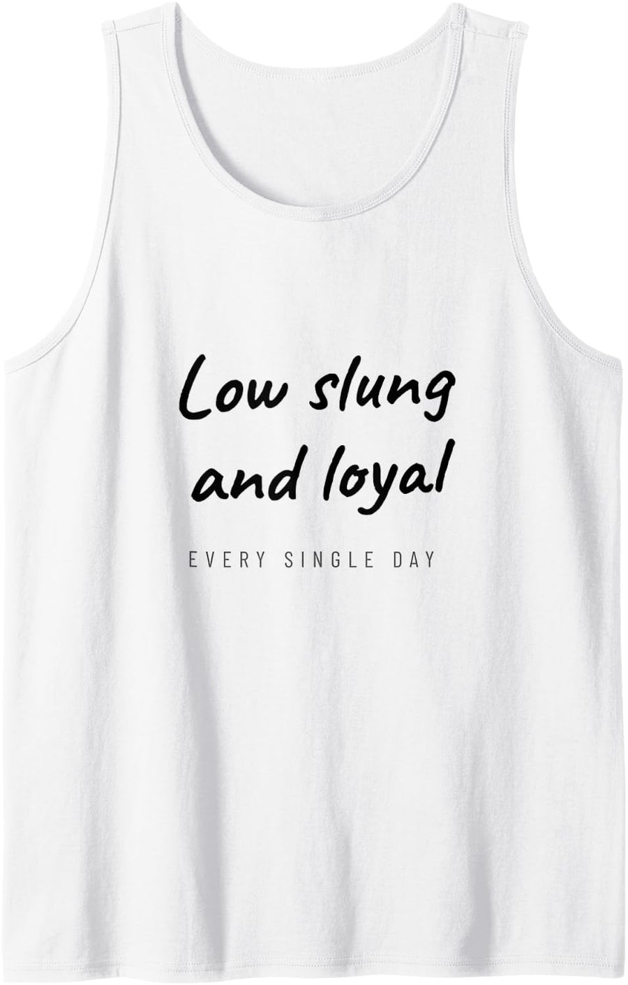 Basset Hound - Low Slung and Loyal - Hound Dog Sleeveless Tank Top - White