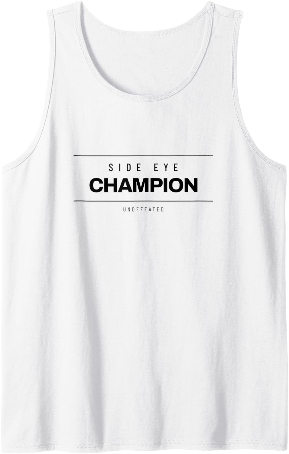 Bull Terrier - Side Eye Champion - Dog Lover Sleeveless Tank Top - White