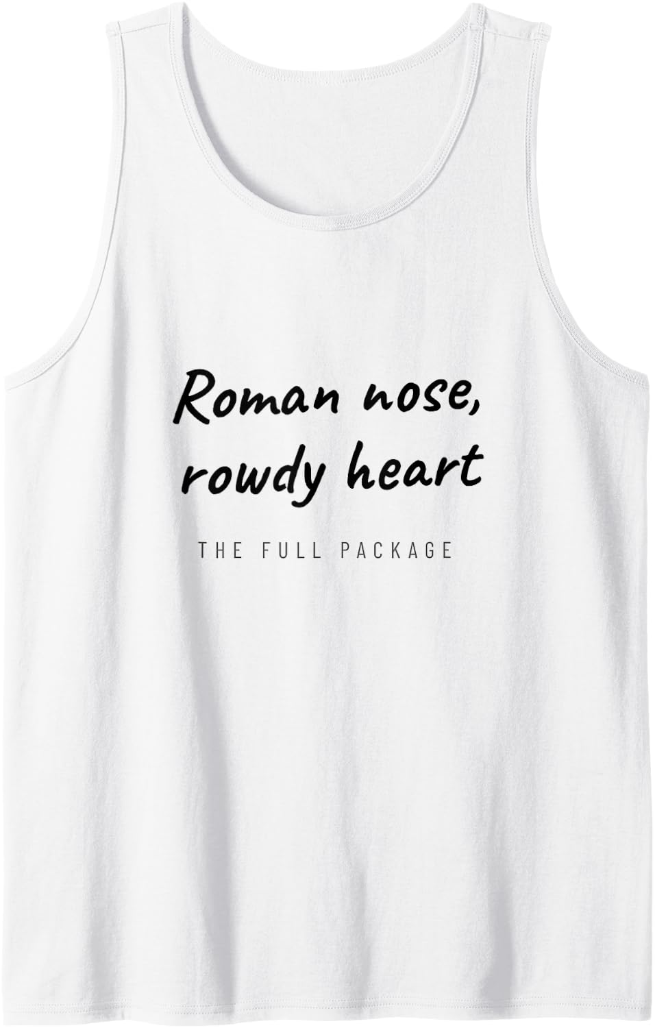 Bull Terrier - Roman Nose Rowdy Heart - Dog Lover Sleeveless Tank Top - White