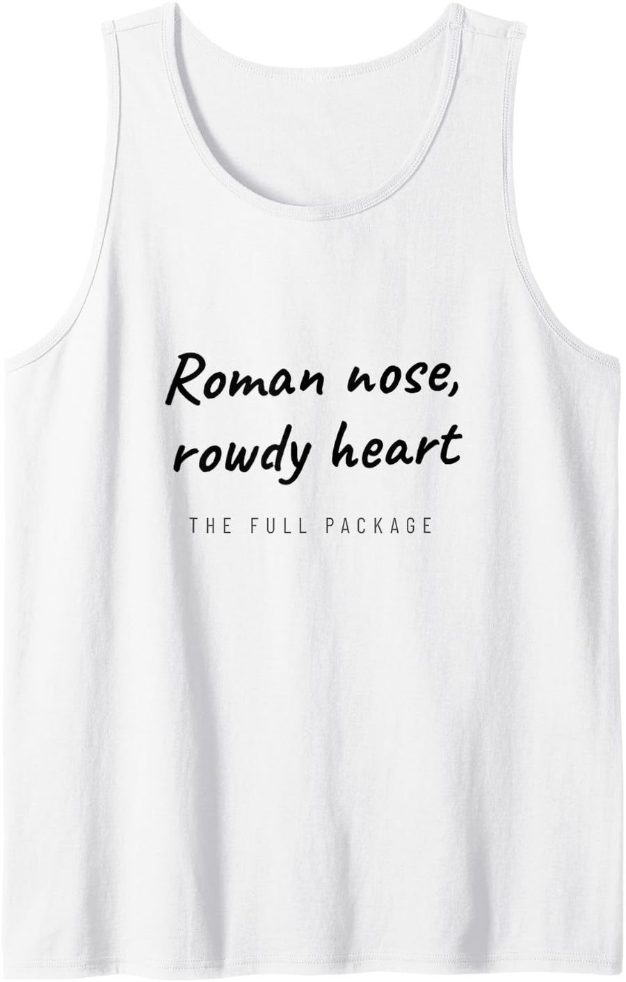 Bull Terrier - Roman Nose Rowdy Heart - Dog Lover Sleeveless Tank Top - White