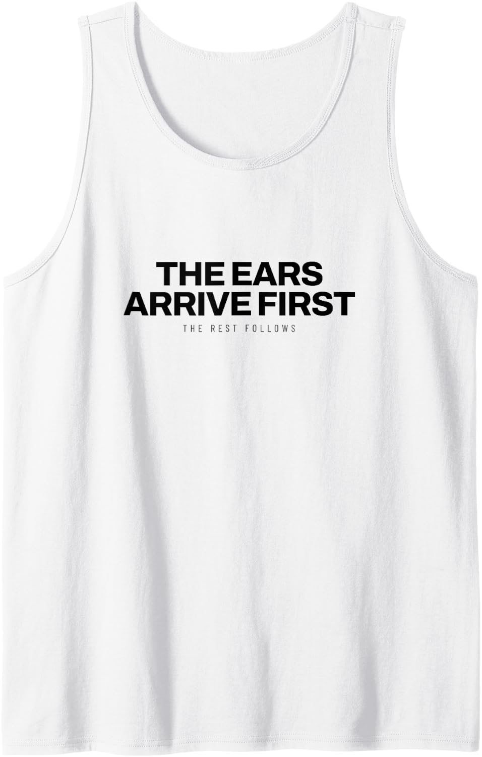 Basset Hound - The Ears Arrive First - Hound Dog Sleeveless Tank Top - White