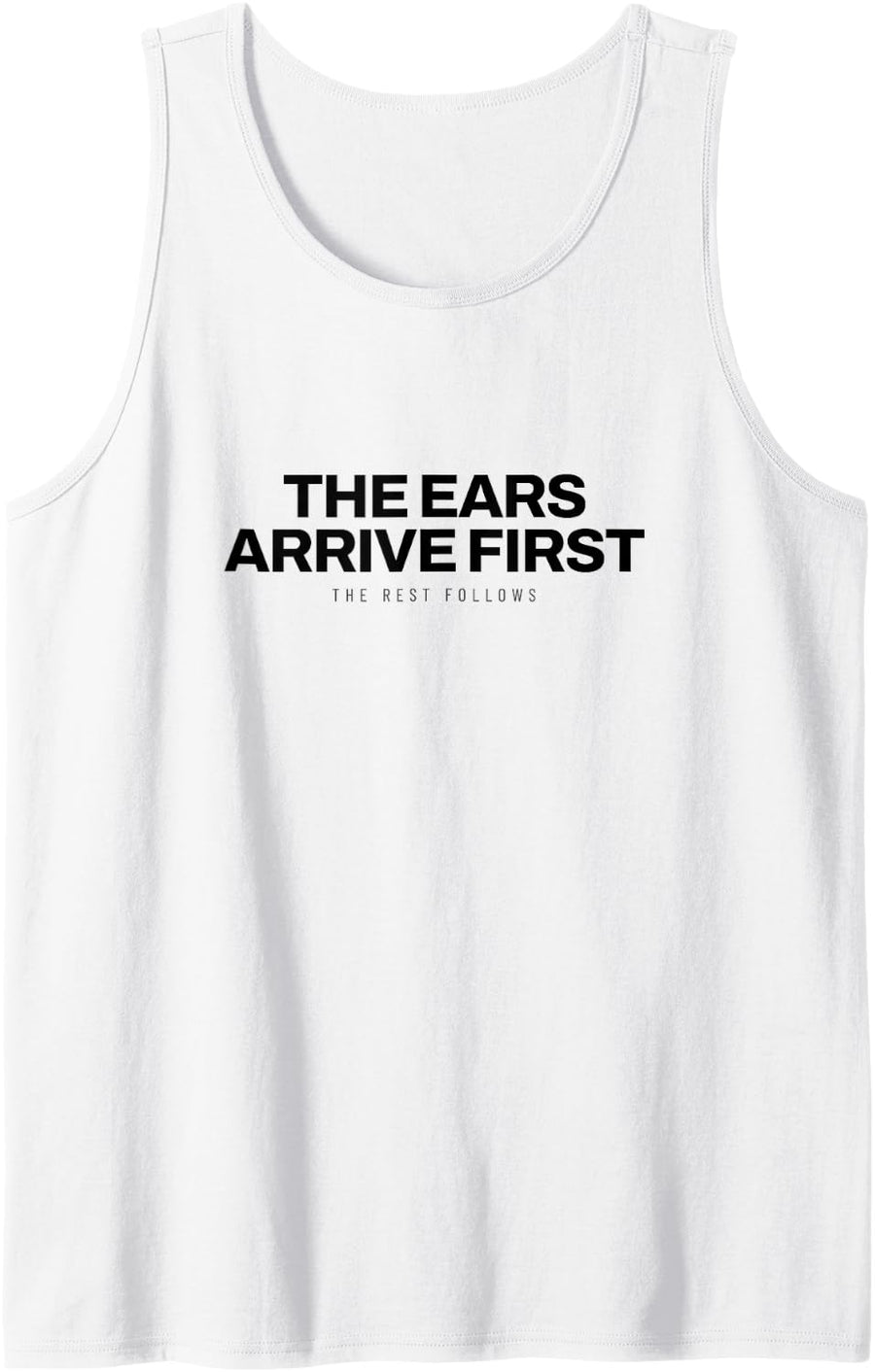 Basset Hound - The Ears Arrive First - Hound Dog Sleeveless Tank Top - White