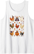 Halloween Chicken Costumes Farmstead Humor Tank Top - White