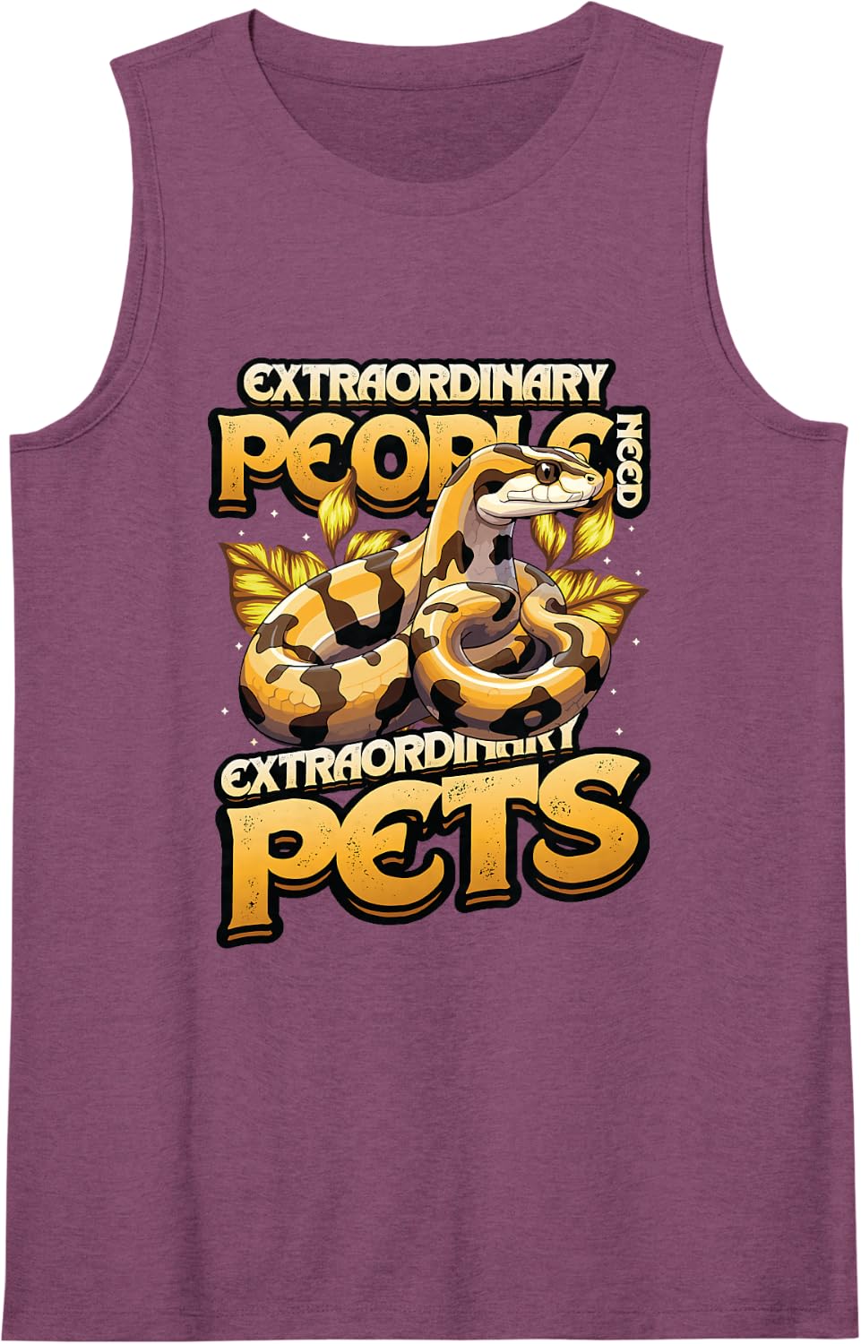 Pet Snake Keepers Ball Python Sleeveless Tank Top - Purple