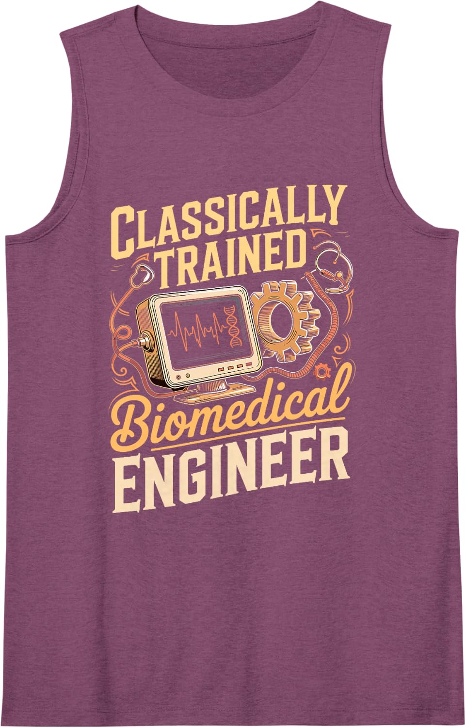 Classically Trained Biomedical Engineer Medical Devices Tank Top - Purple