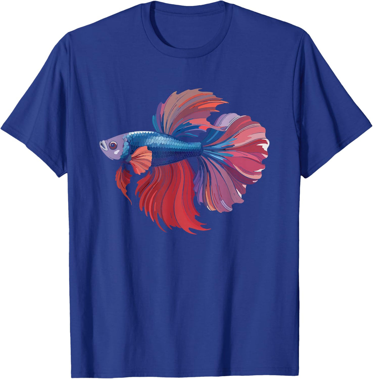 Siamese Fighting Fish Keeper Betta Aquarist Art Vs T-Shirt - Royal Blue