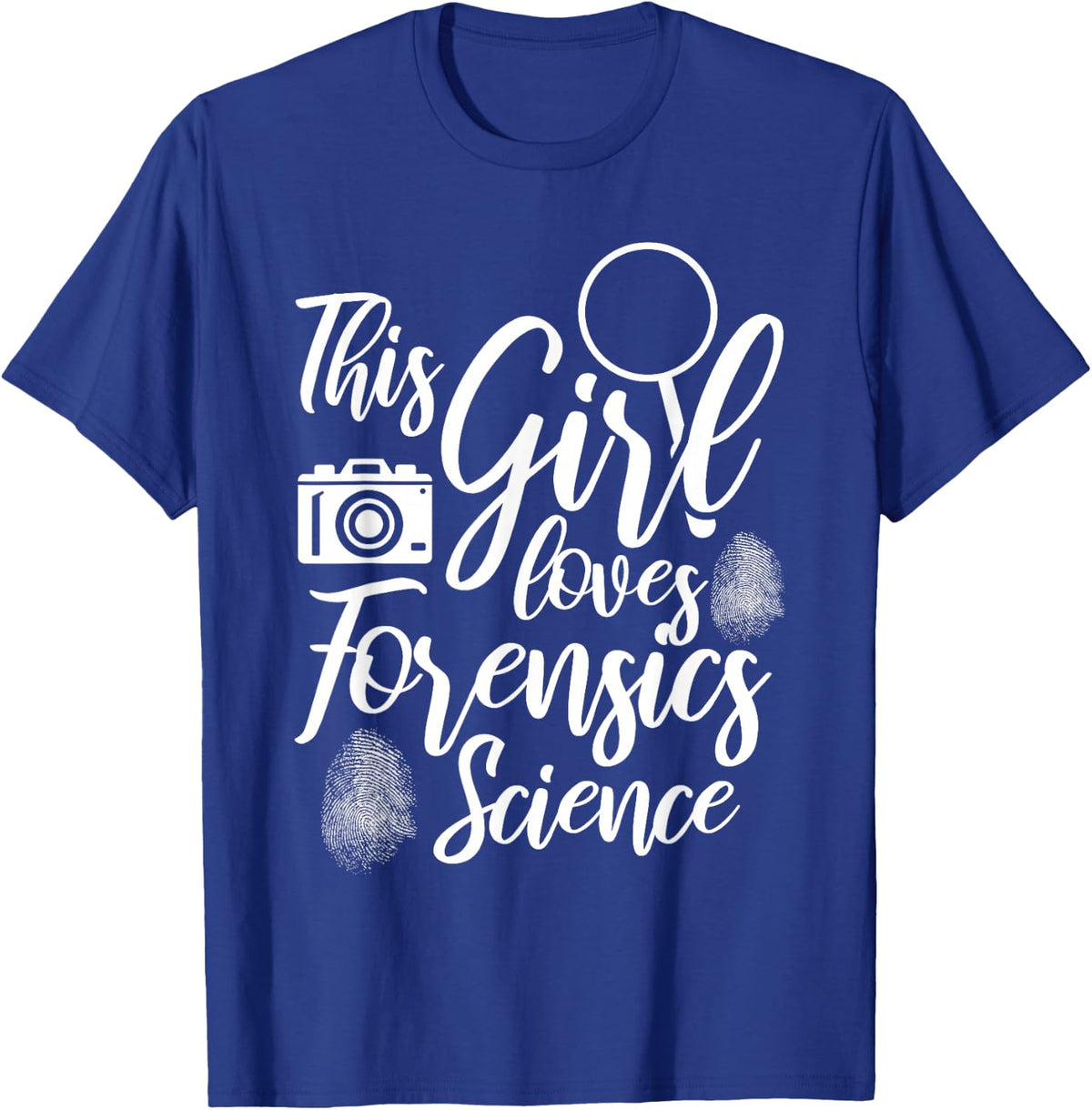 Forensic Scientist Forensic Investigator Forensic Science T-Shirt - Royal Blue
