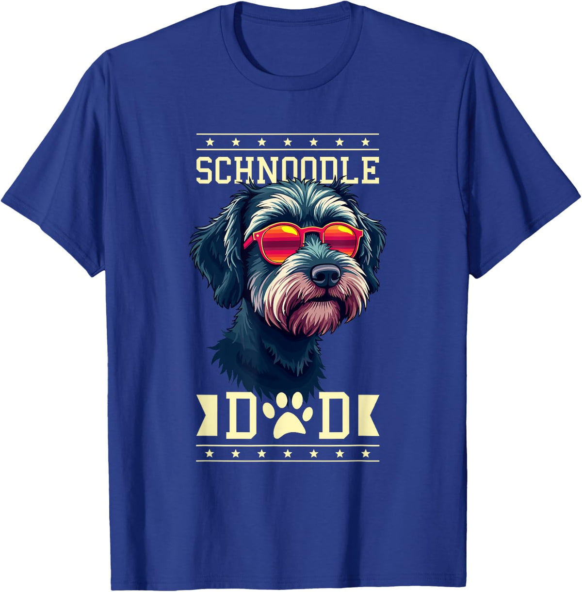 Schnoodle Dad Schnoodles T-Shirt - Royal Blue