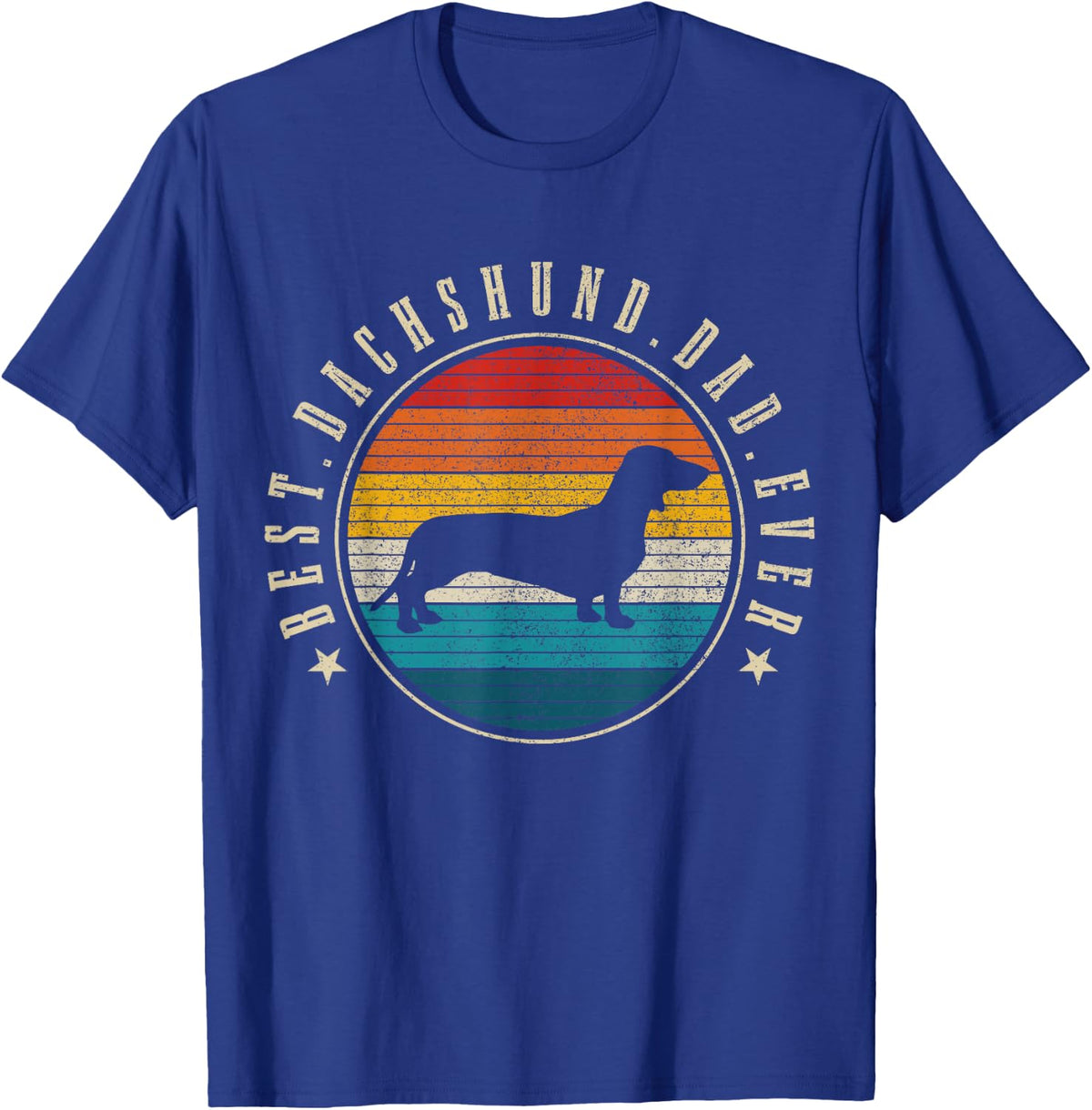 Dachshund Dog Vintage Funny Dog T-Shirt - Royal Blue