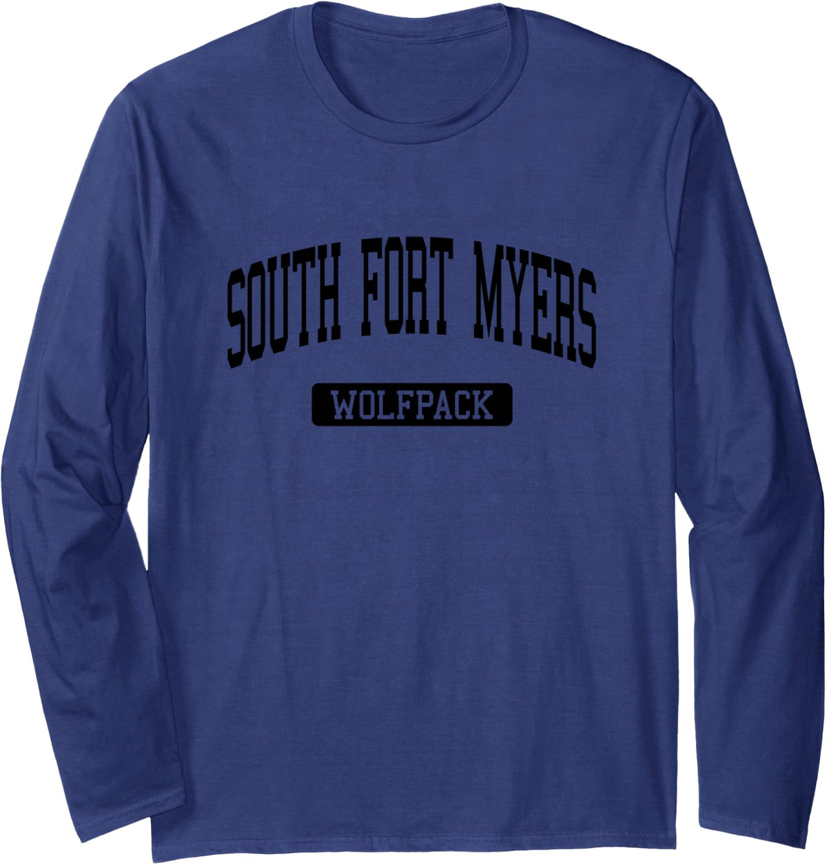 South Fort Myers High School HS Fort Myers FL Varsity Sports Long Sleeve T-Shirt - Adult Unisex Navy Blue