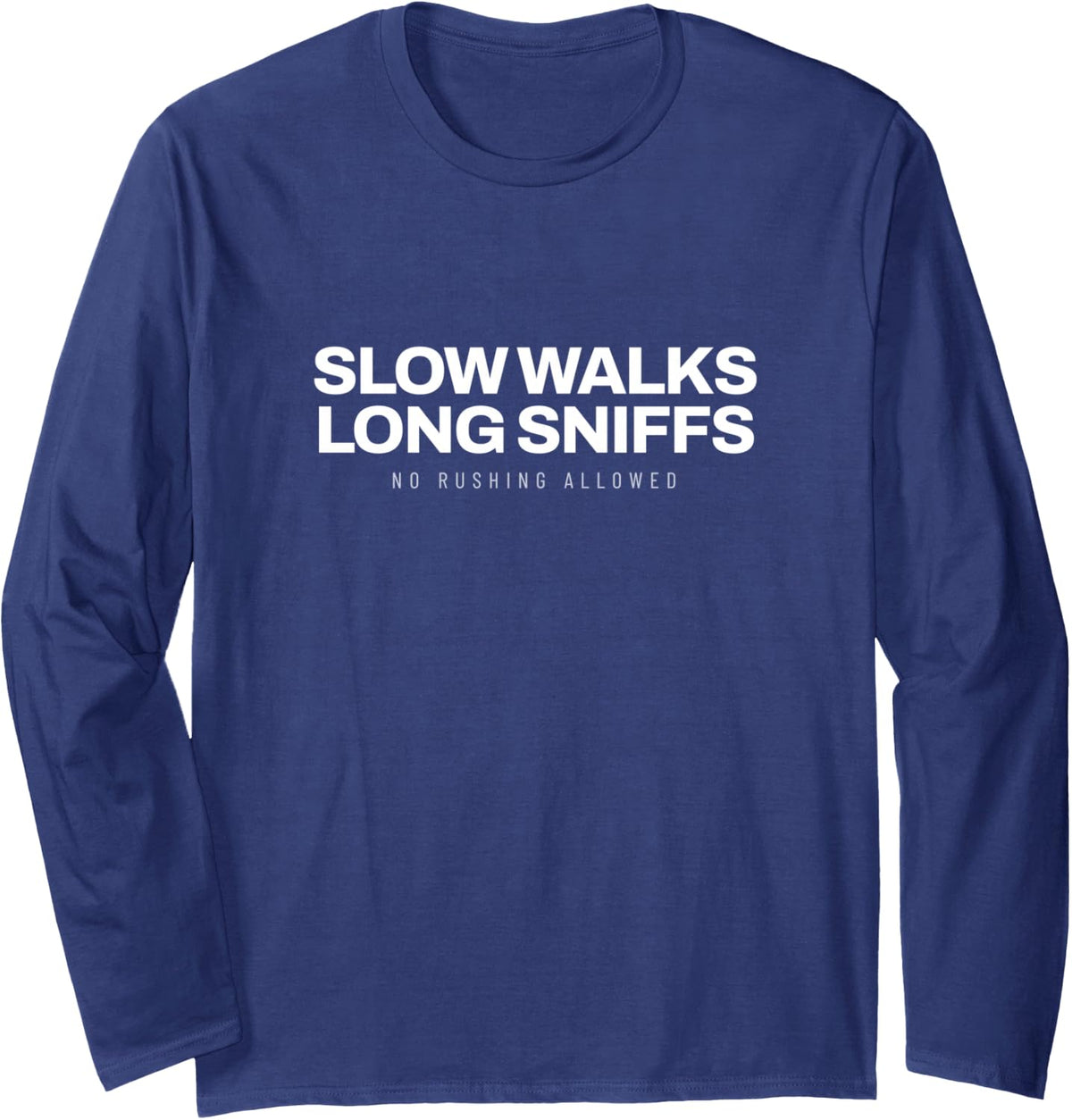 Basset Hound Dog Dad Dog Ears Basset Mom Hound Dog Long Sleeve T-Shirt - Adult Unisex Navy Blue