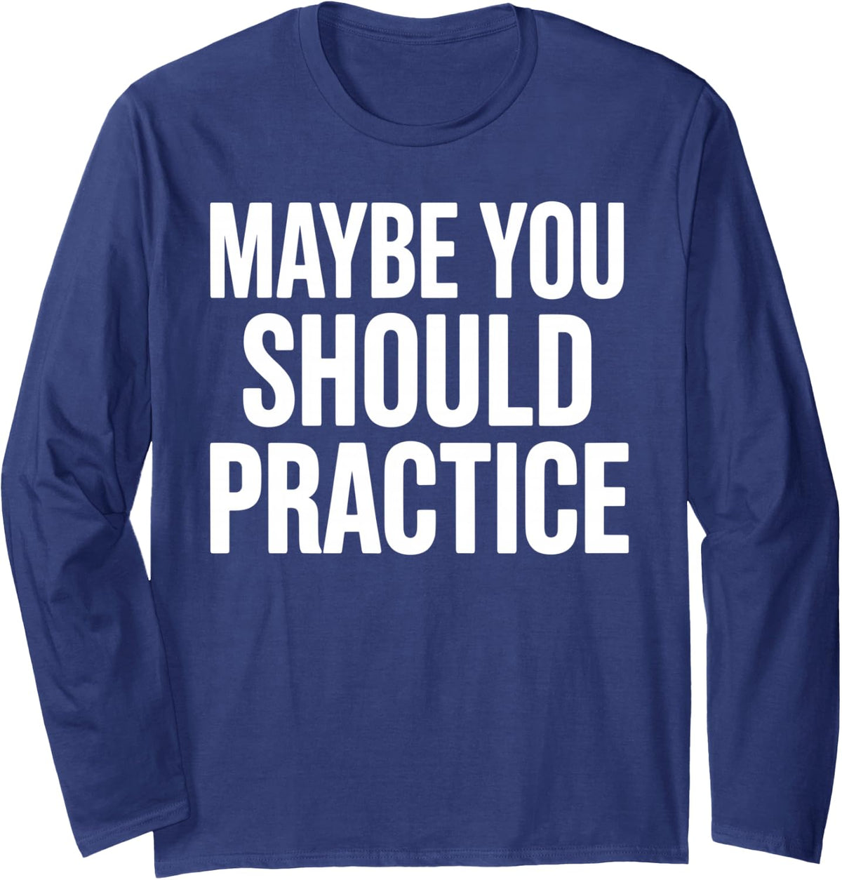 Funny Music Teacher Art for Men Women Musician Music Teacher Long Sleeve T-Shirt - Adult Unisex Navy Blue