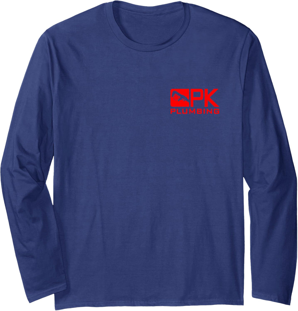 PK Plumbing Long Sleeve T-Shirt - Adult Unisex Navy Blue