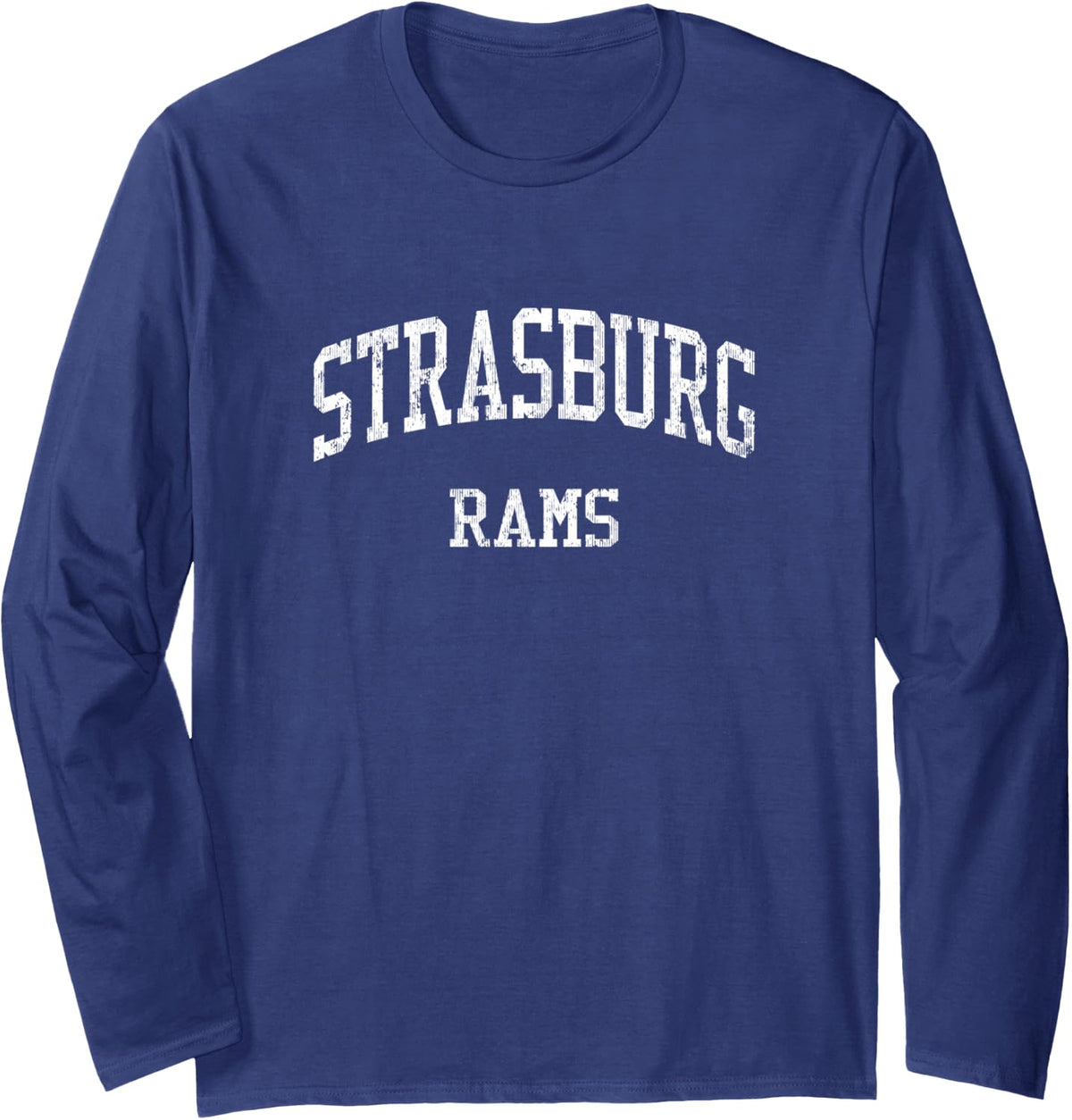 Strasburg High School HS Strasburg VA Vintage Sports Long Sleeve T-Shirt - Adult Unisex Navy Blue