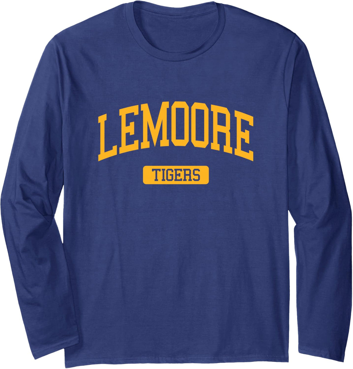 Lemoore High School HS Lemoore CA Varsity Sports Long Sleeve T-Shirt - Adult Unisex Navy Blue