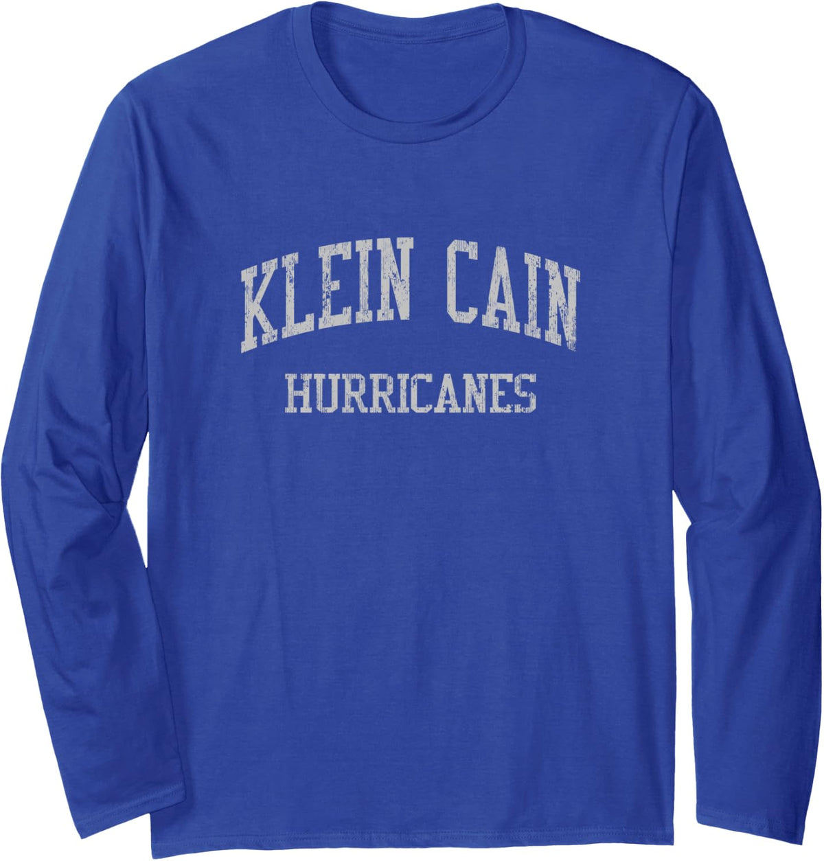 Klein Cain High School HS Klein TX Vintage Sports Long Sleeve T-Shirt - Adult Unisex Royal Blue