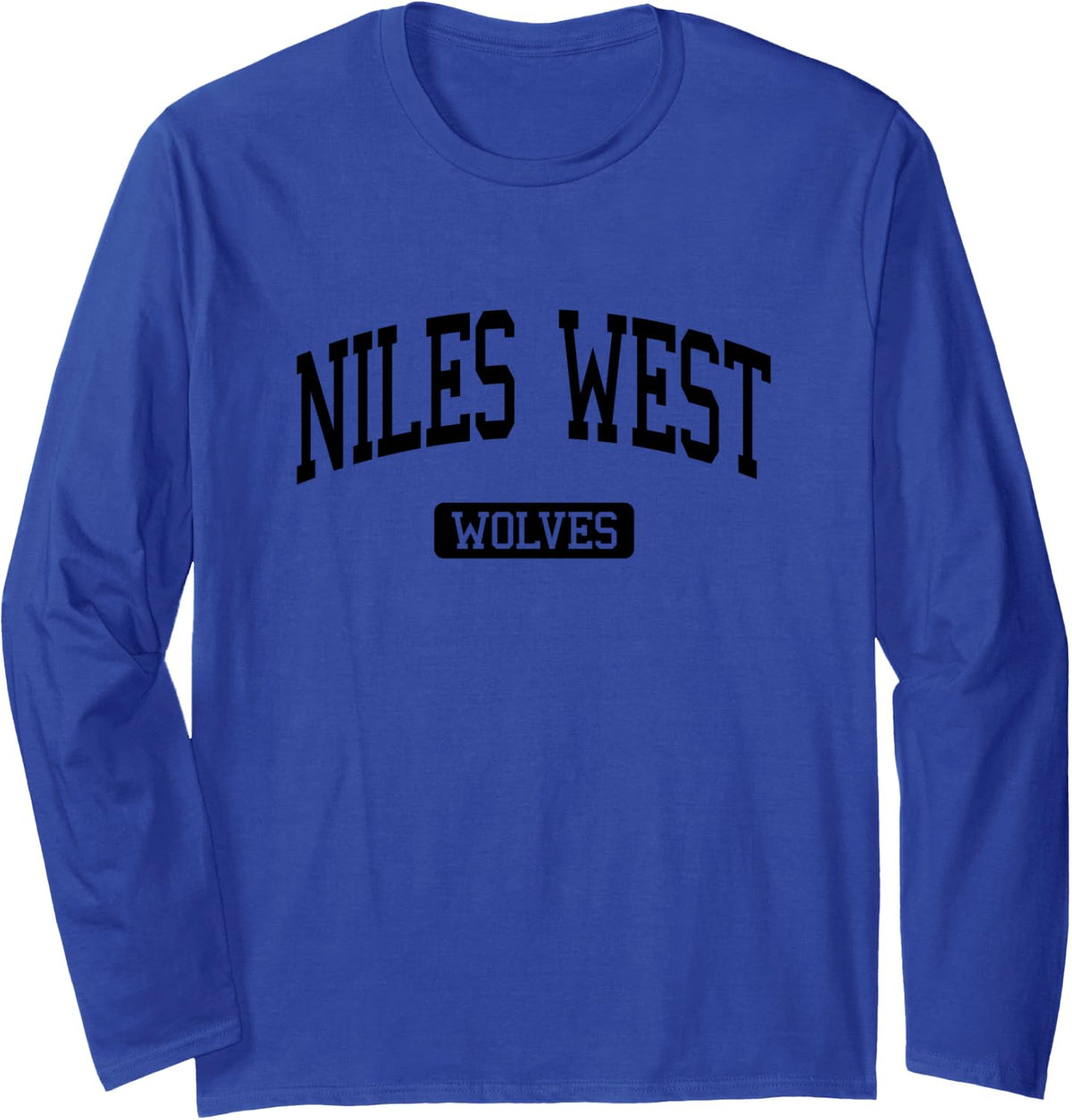 Niles West High School HS Skokie IL Varsity Sports Long Sleeve T-Shirt - Adult Unisex Royal Blue