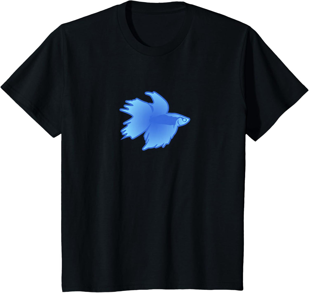 Betta Fish Shirt, Light Blue Funny Cute Pet Owner Gift T-Shirt - Black
