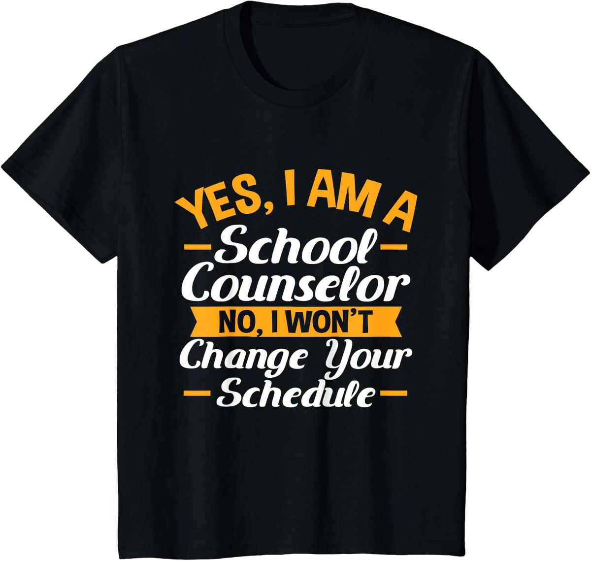 School Counselor T-Shirt - Black