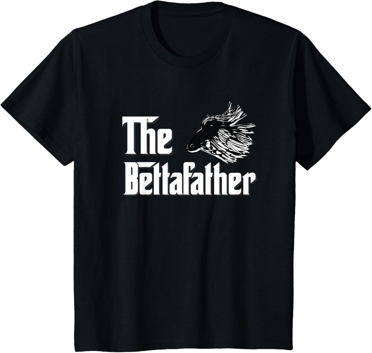 The Bettafather Betta Fish Dad T-Shirt - Black