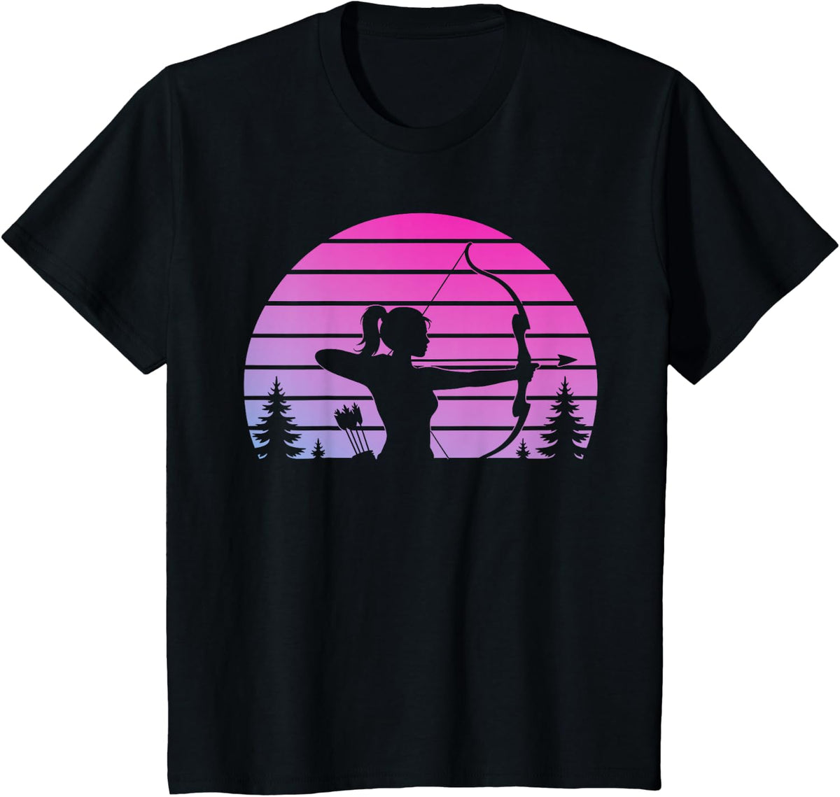Funny Archery Design for Men Women Kids Bowhunting Archery T-Shirt - Black