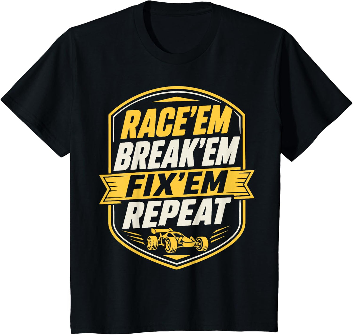 Funny RC Car Racing Remote Control Racer T-Shirt - Black