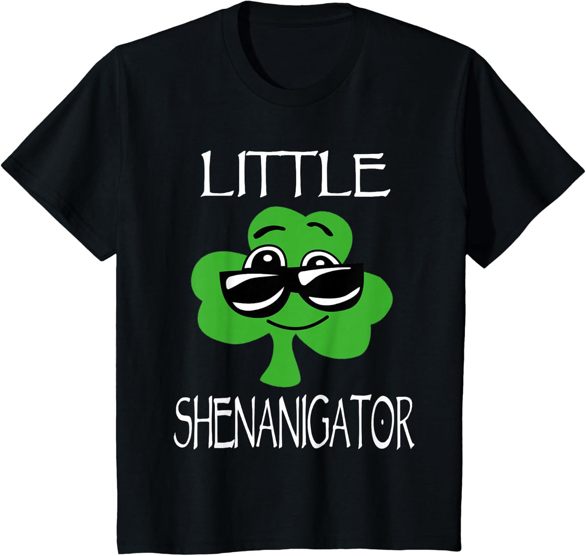 Kids Shenanigator St Patricks Day Shenanigans Boys Girls T-Shirt - Black