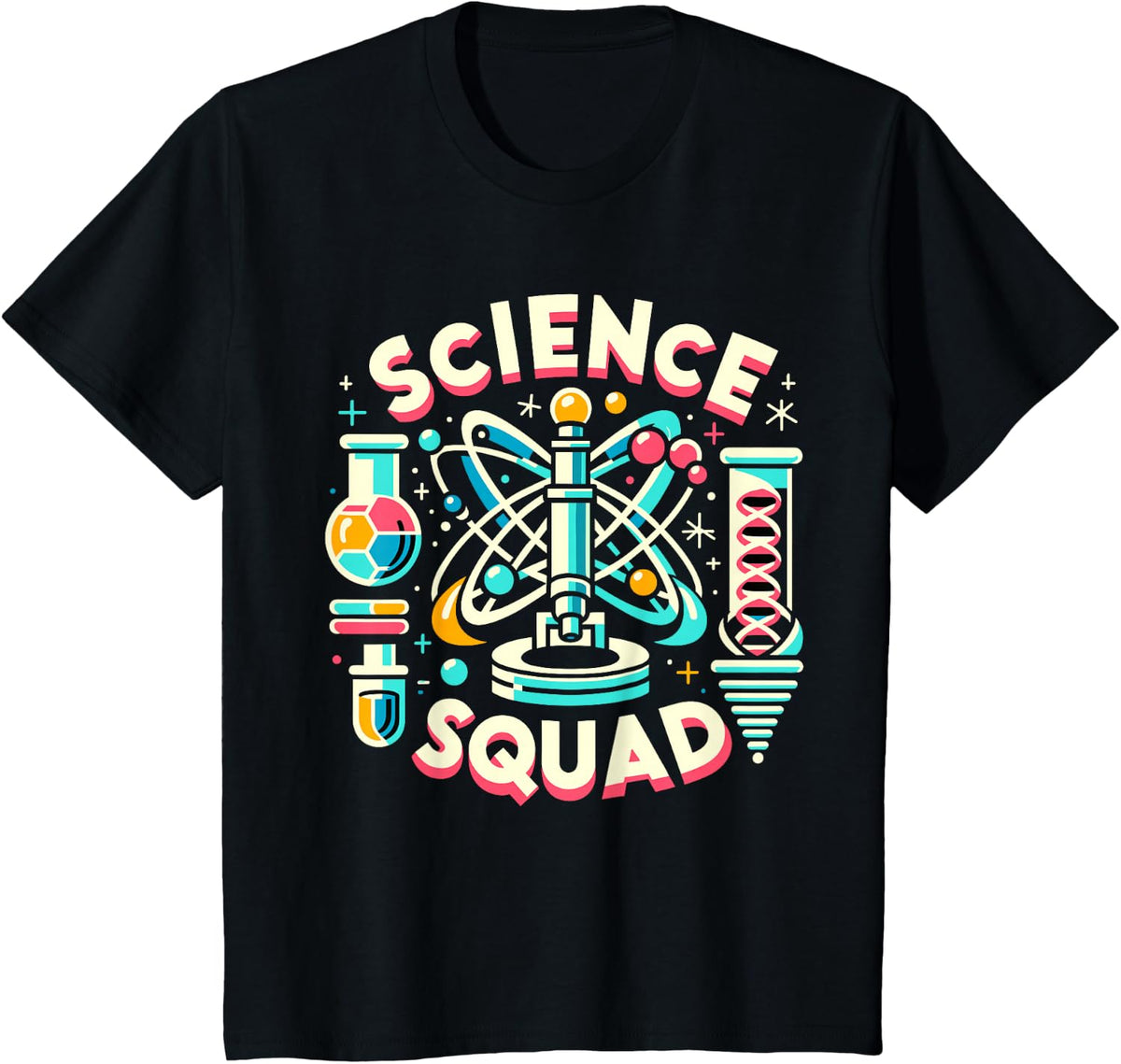 Science Squad Science Gear for Scientists Research | Science T-Shirt - Black