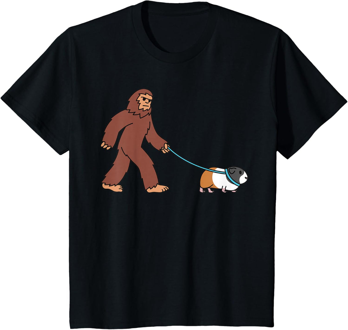 Bigfoot Guinea Pig Pet T-Shirt - Black