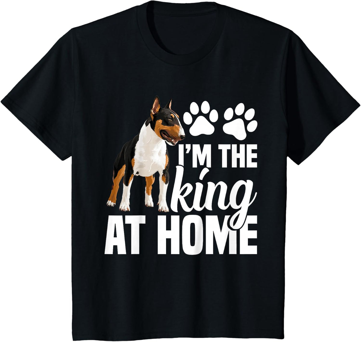 Miniature Bull Terrier Mom Queen Miniature Bull Terrier T-Shirt - Black