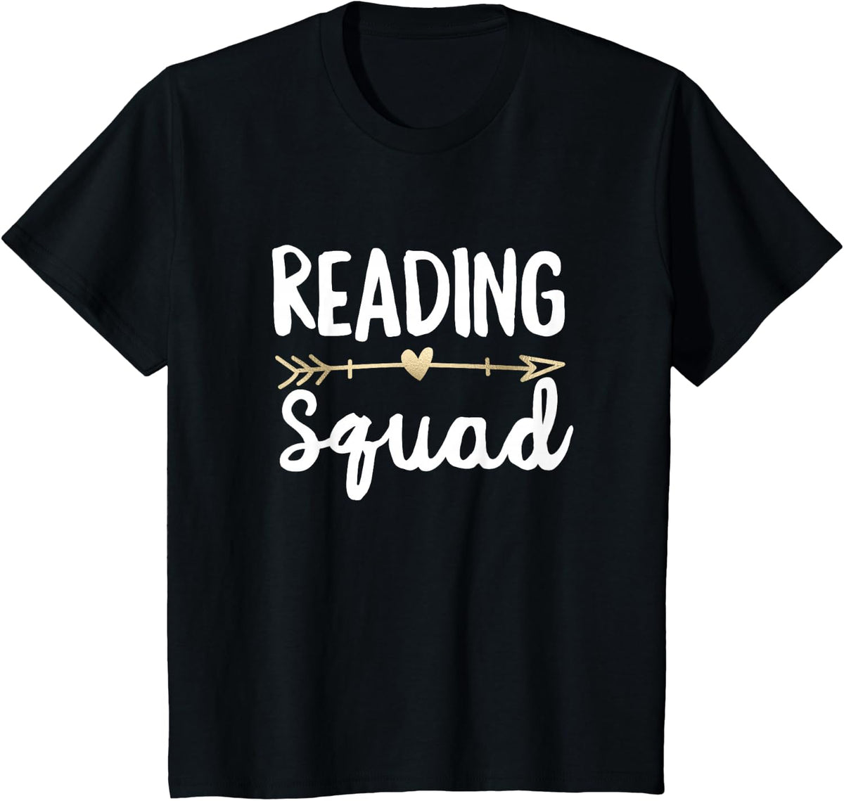 Reading Squad Doodle Teacher Gift Arrow Team Reader T-Shirt - Black