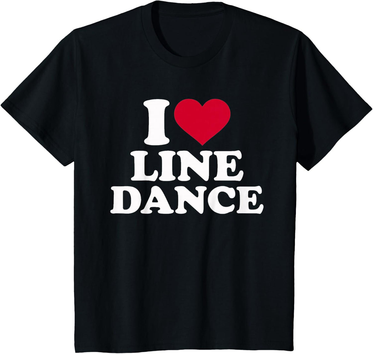 I love Line dance T-Shirt - Black