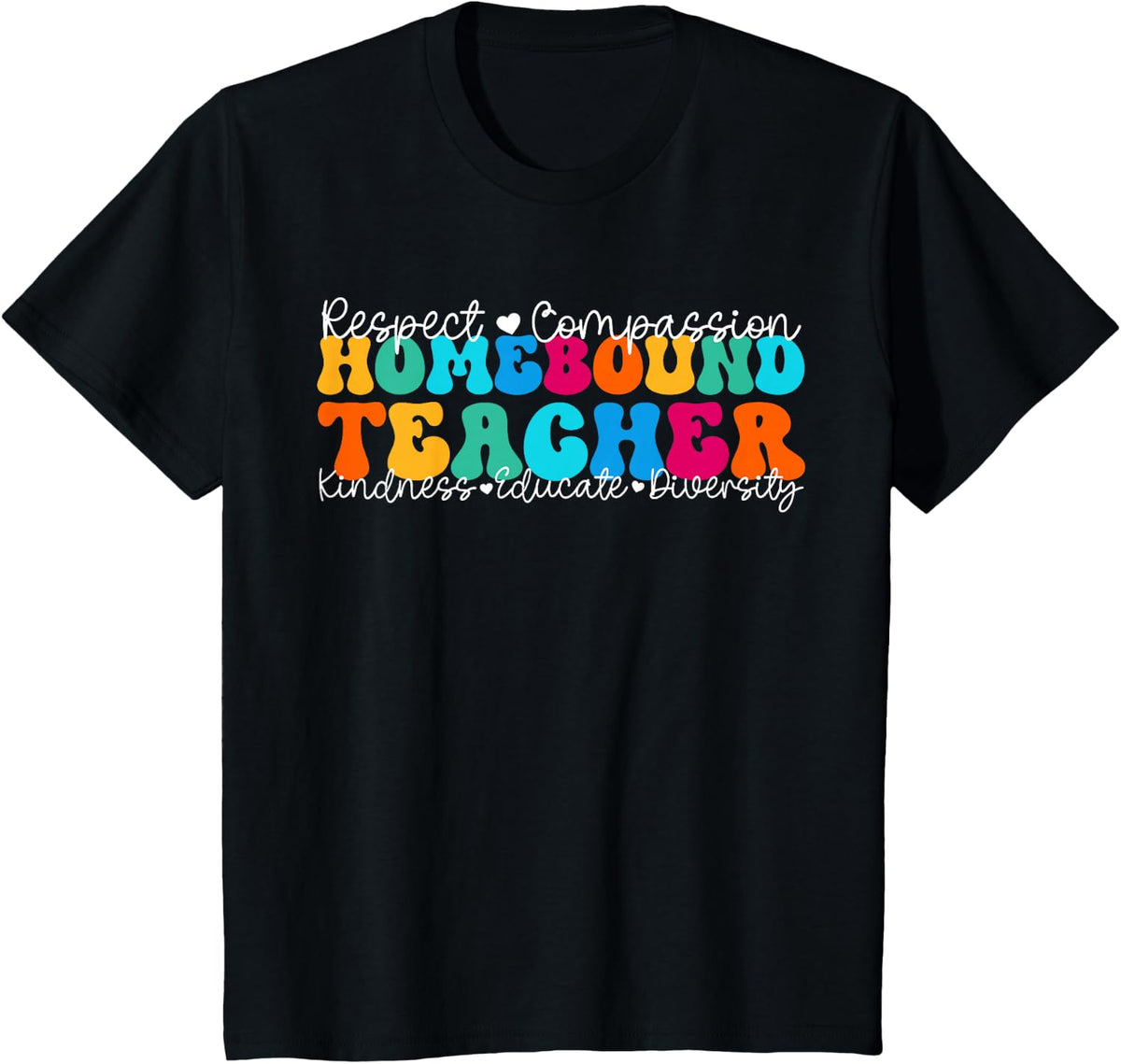 Homebound Teacher Appreciation Week Back to School T-Shirt - Black