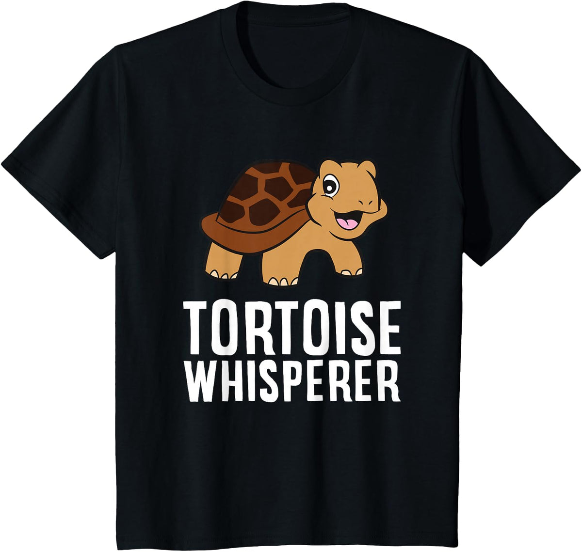 Tortoise Whisperer Funny Tortoise Lover T-Shirt - Black
