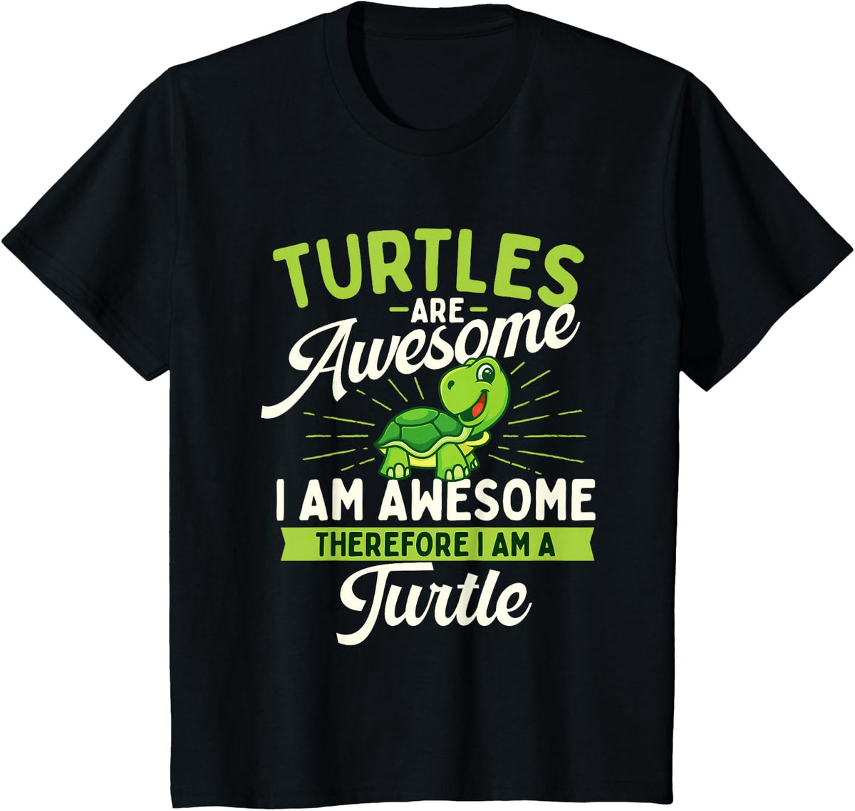 I Like Turtles Shirt - Turtles Are Awesome Wildlife Cute Tortoise Beach Tee T-Shirt - Black