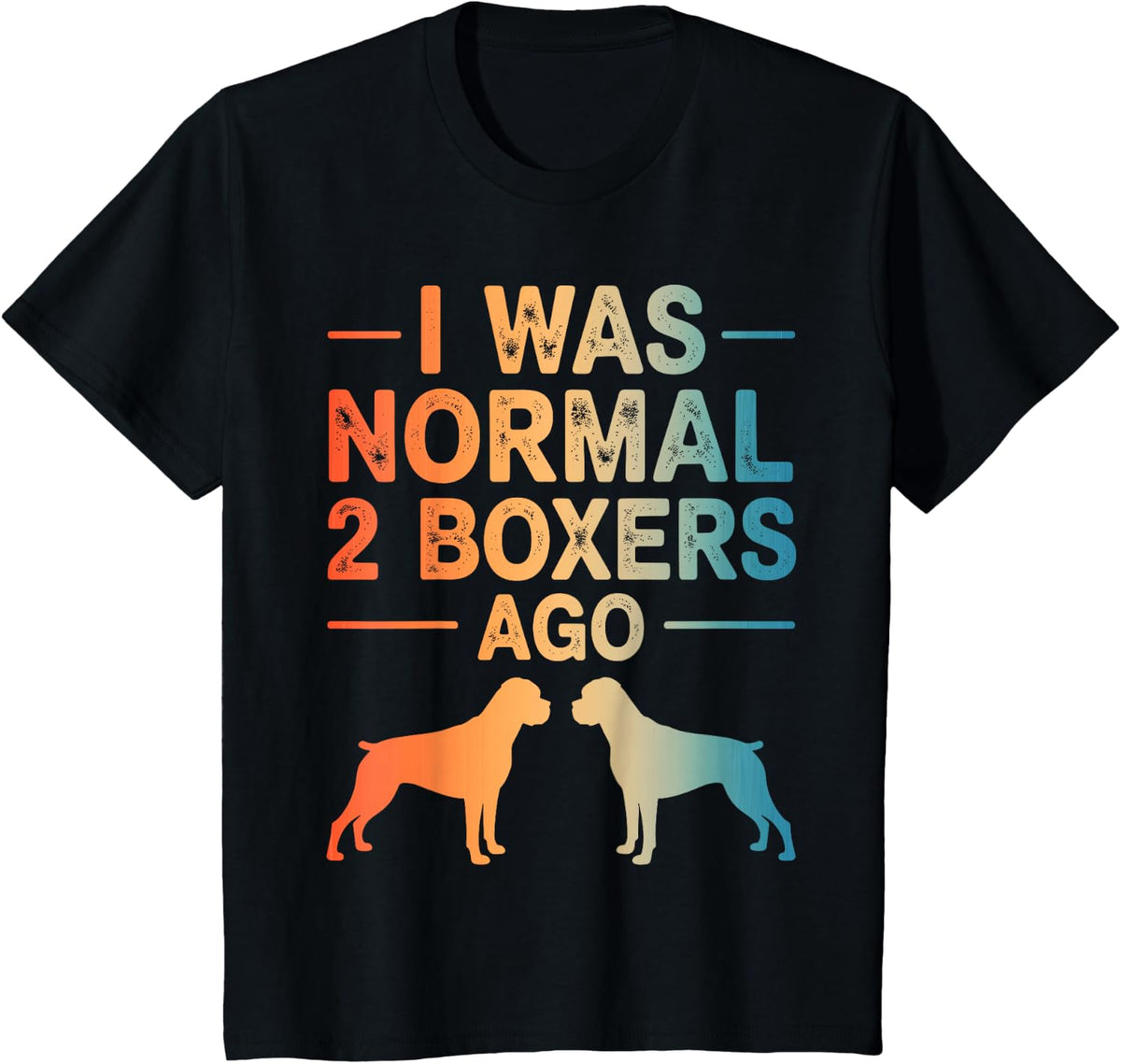 Funny Boxer Dog Art for Men Women Boxer Dog Owner Boxer T-Shirt - Black