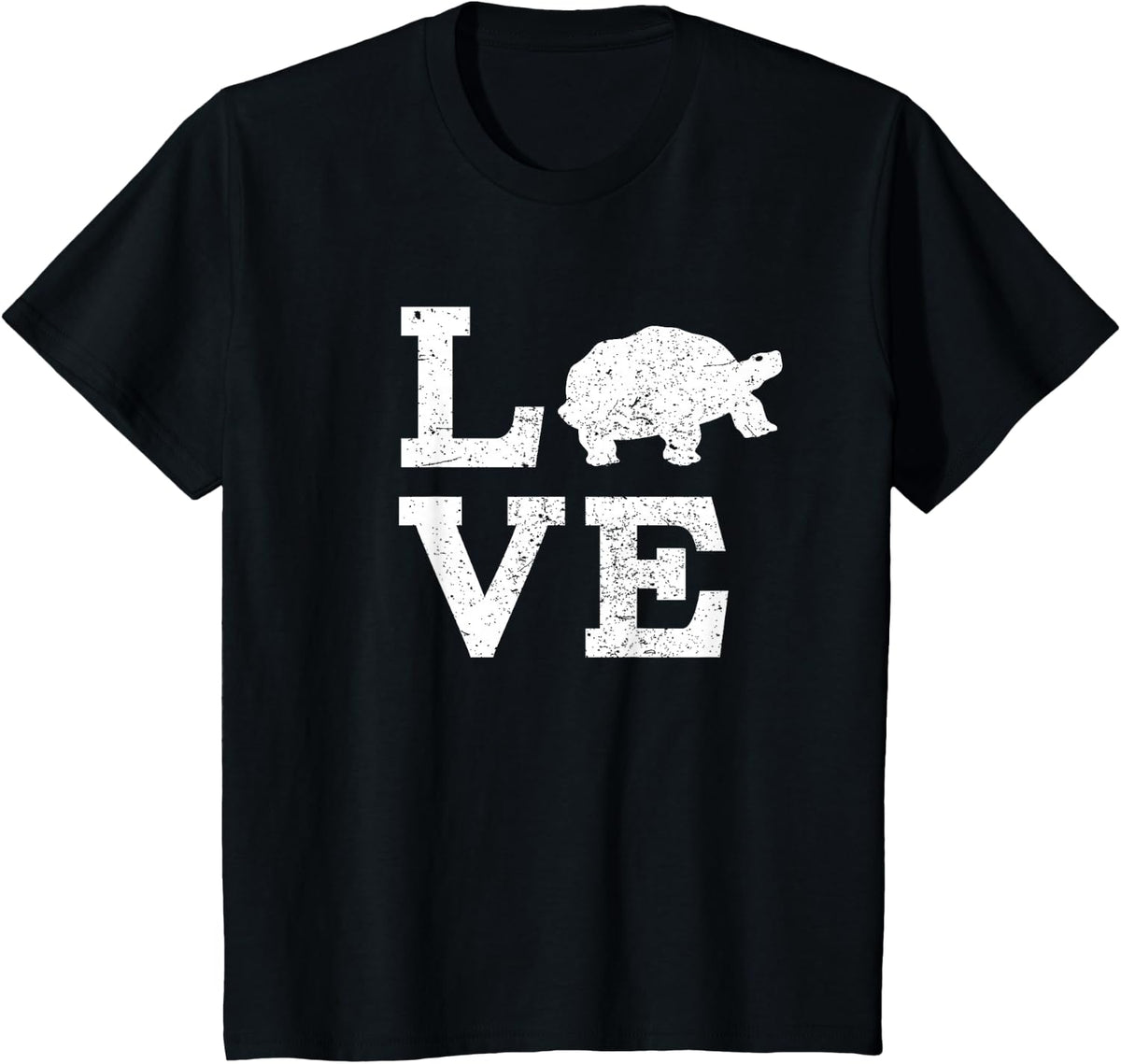 I Love Turtles Tortoises T-Shirt Funny T-Shirt - Black