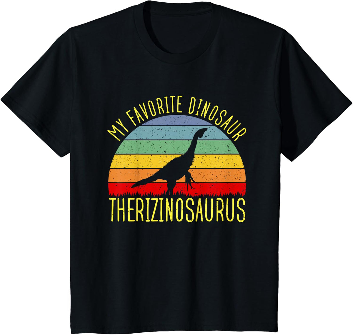 Therizinosaurus Is My Favorite Dinosaur Tees T Shirts For Dino Lovers - Black