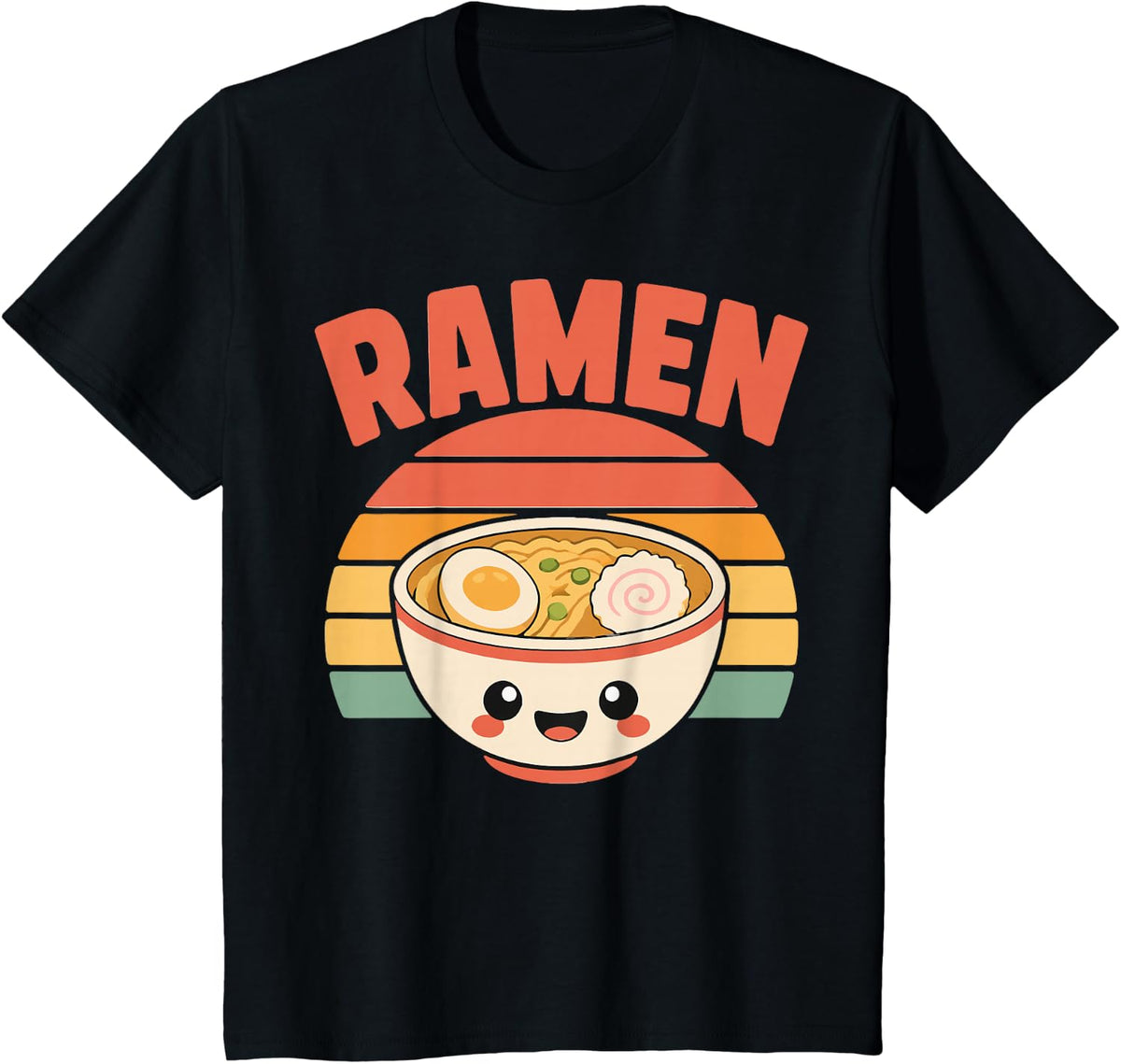Ramen Lover Cute Japanese Noodles T-Shirt - Black