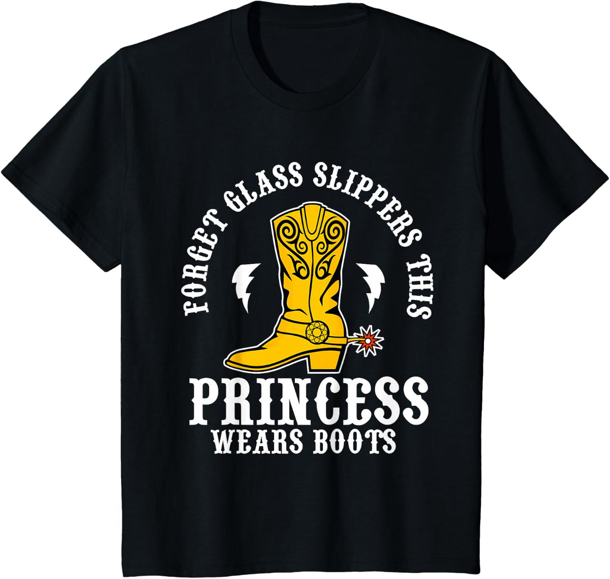 Line Dance Boots - Line Dancing Princess T-Shirt - Black