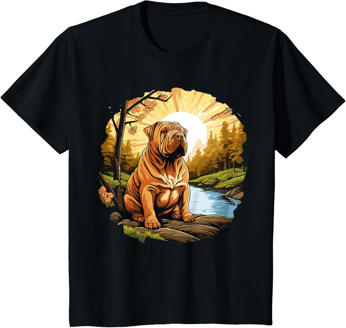 Shar Pei Dog Shar Pei T-Shirt - Black