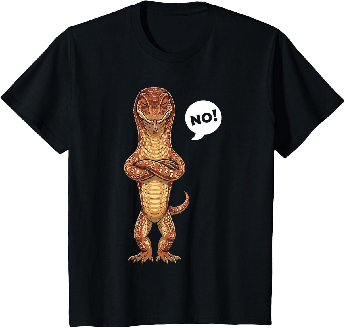 Lizard Lover Lizard Owner Gecko Lover Ramen Red Ackie T-Shirt - Black