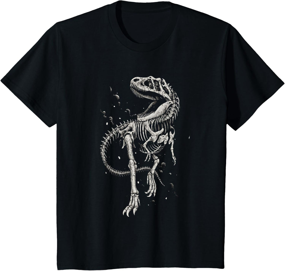 Skeleton Dino bones paleontologist Fossil Dinosaur T-Shirt - Black