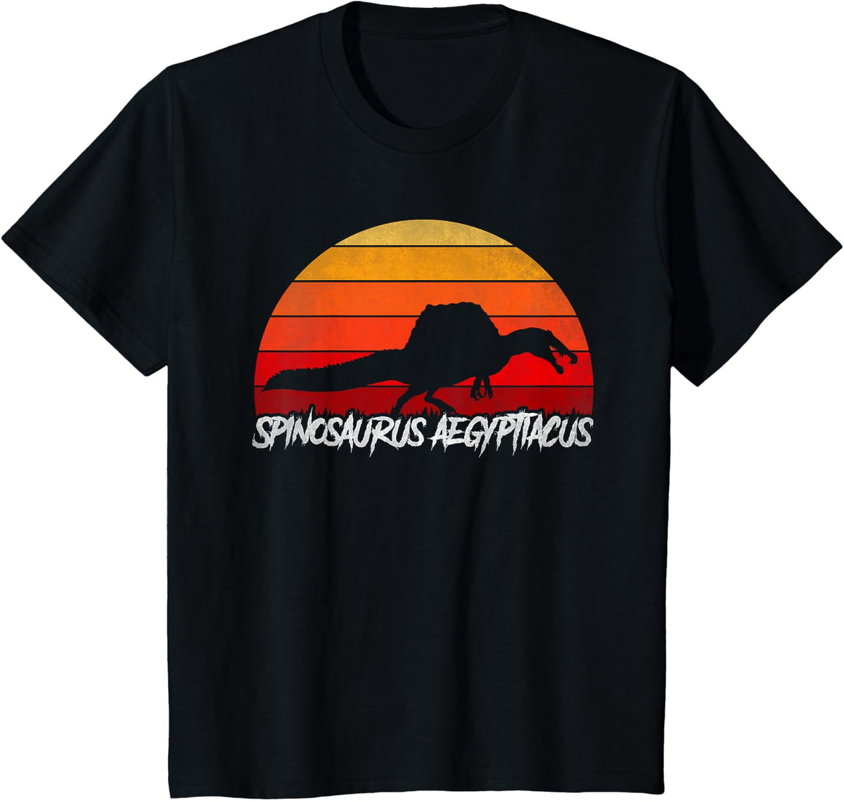 Spinosaurus Aegyptiacus - Accurate Dinosaur Paleontologist T-Shirt - Black