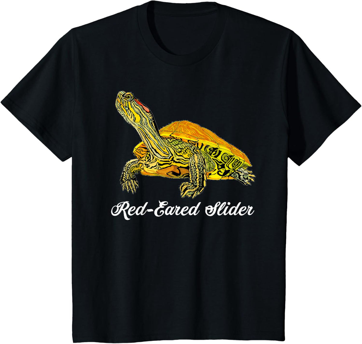 Red-Eared Slider Turtle Shirt - Gift For Turtle Lovers T-Shirt - Black