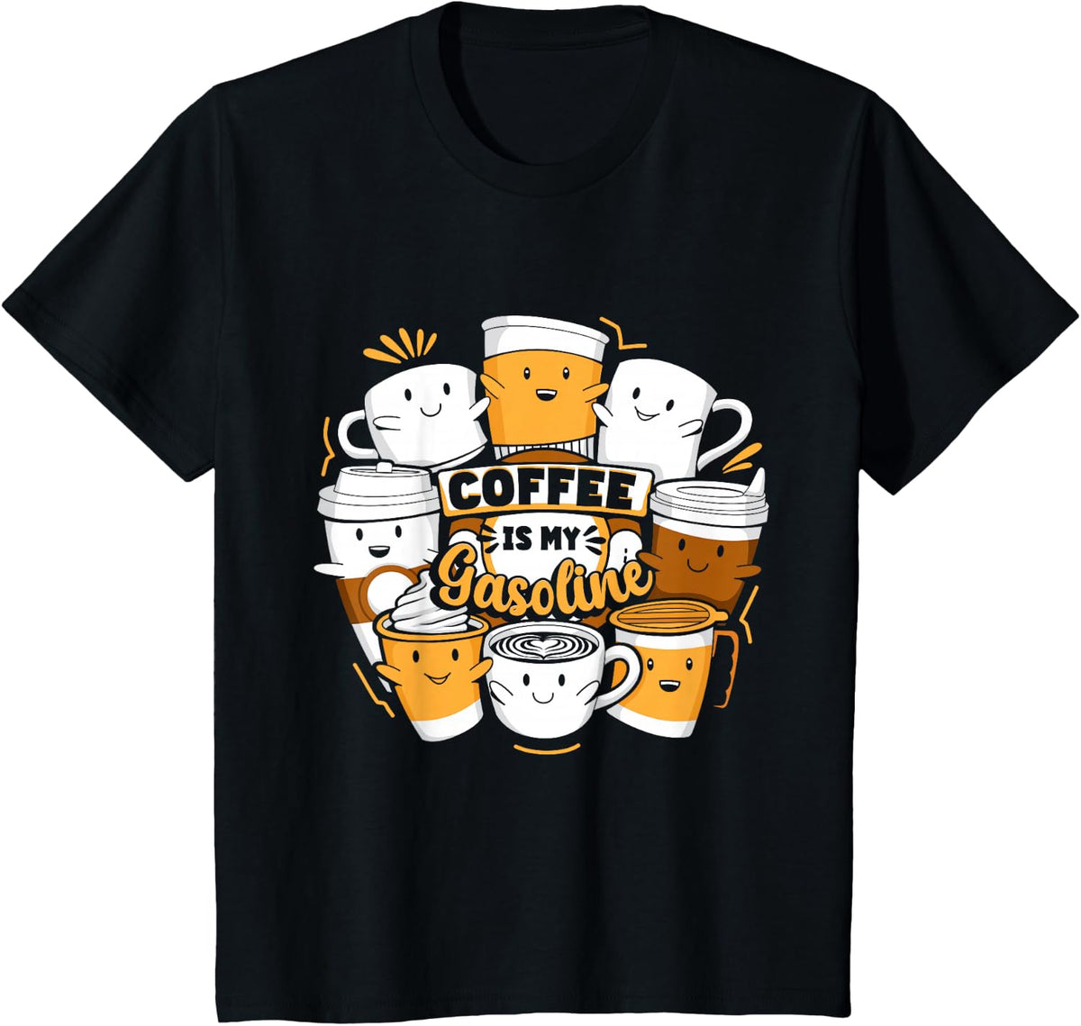 Funny Coffee T-Shirt - Black