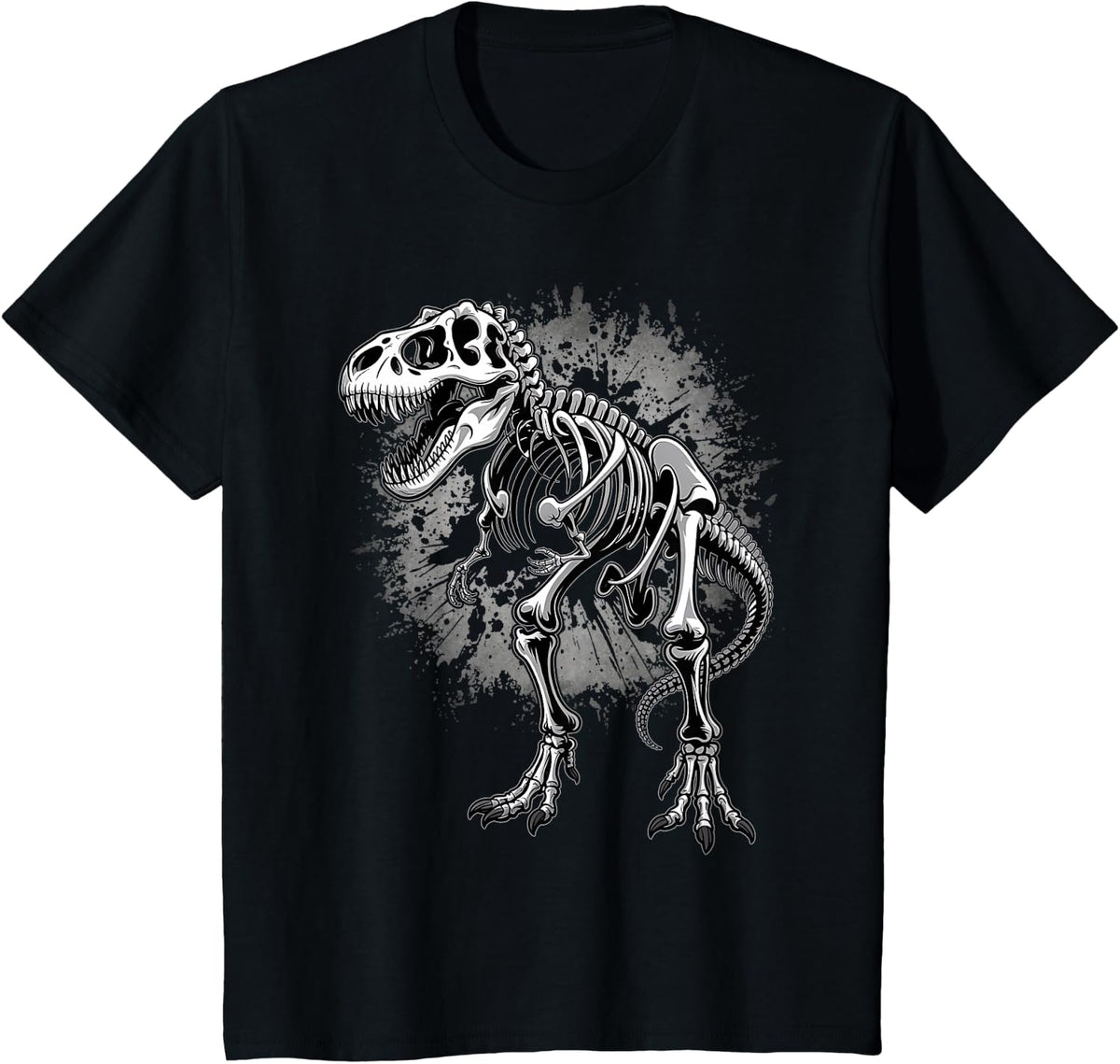 T-Rex Skeleton Dino Bones Paleontologist Fossil Dinosaur T-Shirt - Black