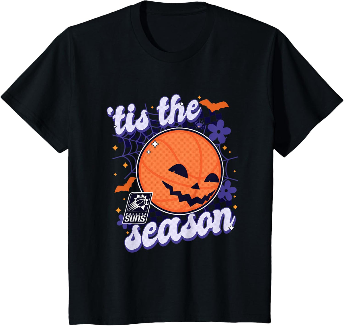 NBA Phoenix Suns Halloween Spooky Season T-Shirt - Black