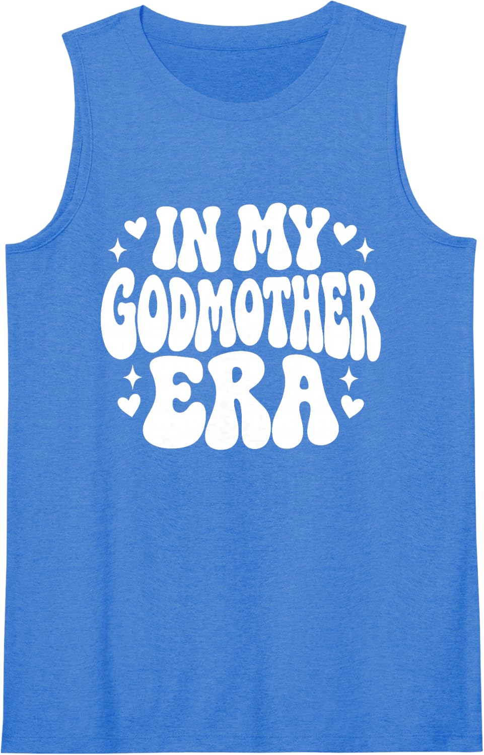 Women's in My Godmother Era Baptism Godmother Proposal Sleeveless Tank Top - Royal Blue